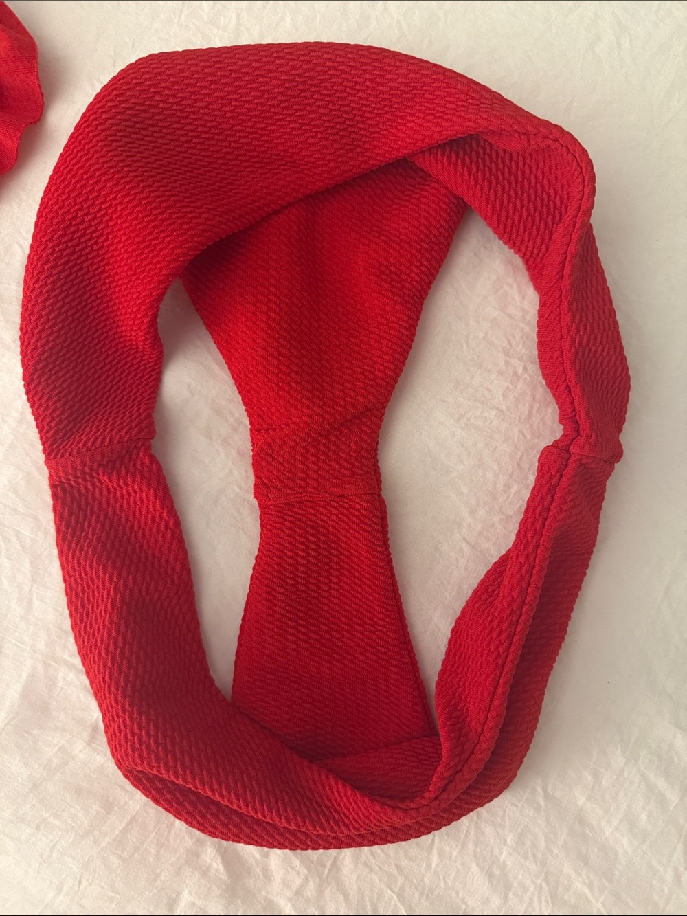 Listicle Red Ruffle Triangle Bikini Set | Size Medium - Picture 6 of 6